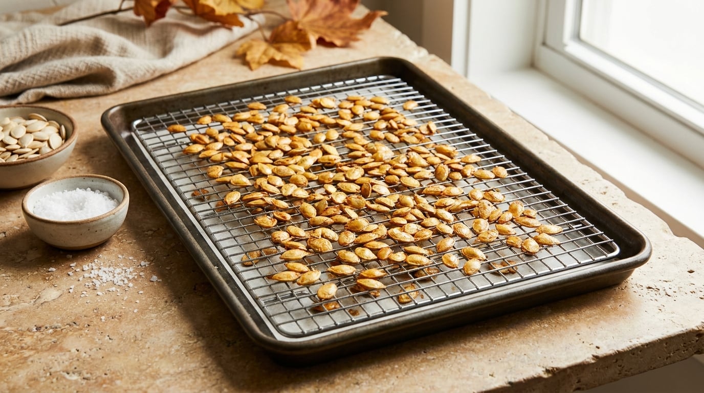 how to roast pumpkin seeds so they stay crunchy