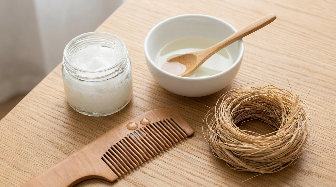 how to use coconut oil on dry hair
