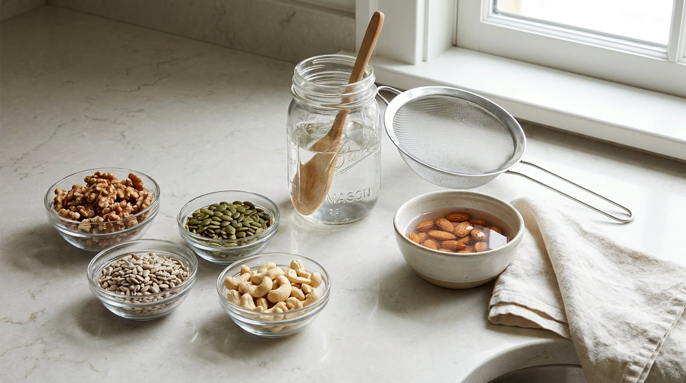 how to soak nuts and seeds before eating