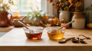 maple syrup vs honey for baking