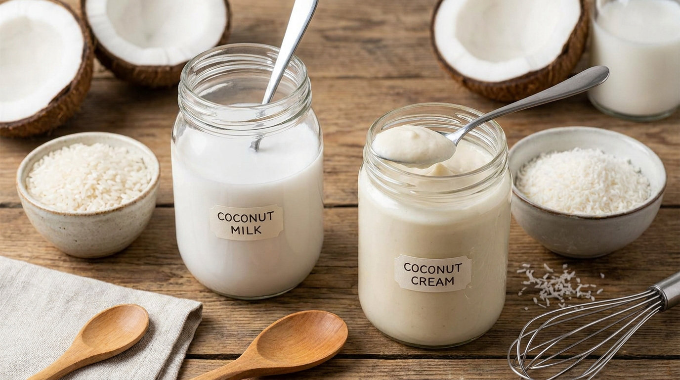coconut milk vs coconut cream in recipes
