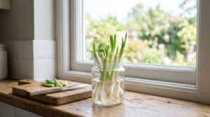 how to regrow green onions in water