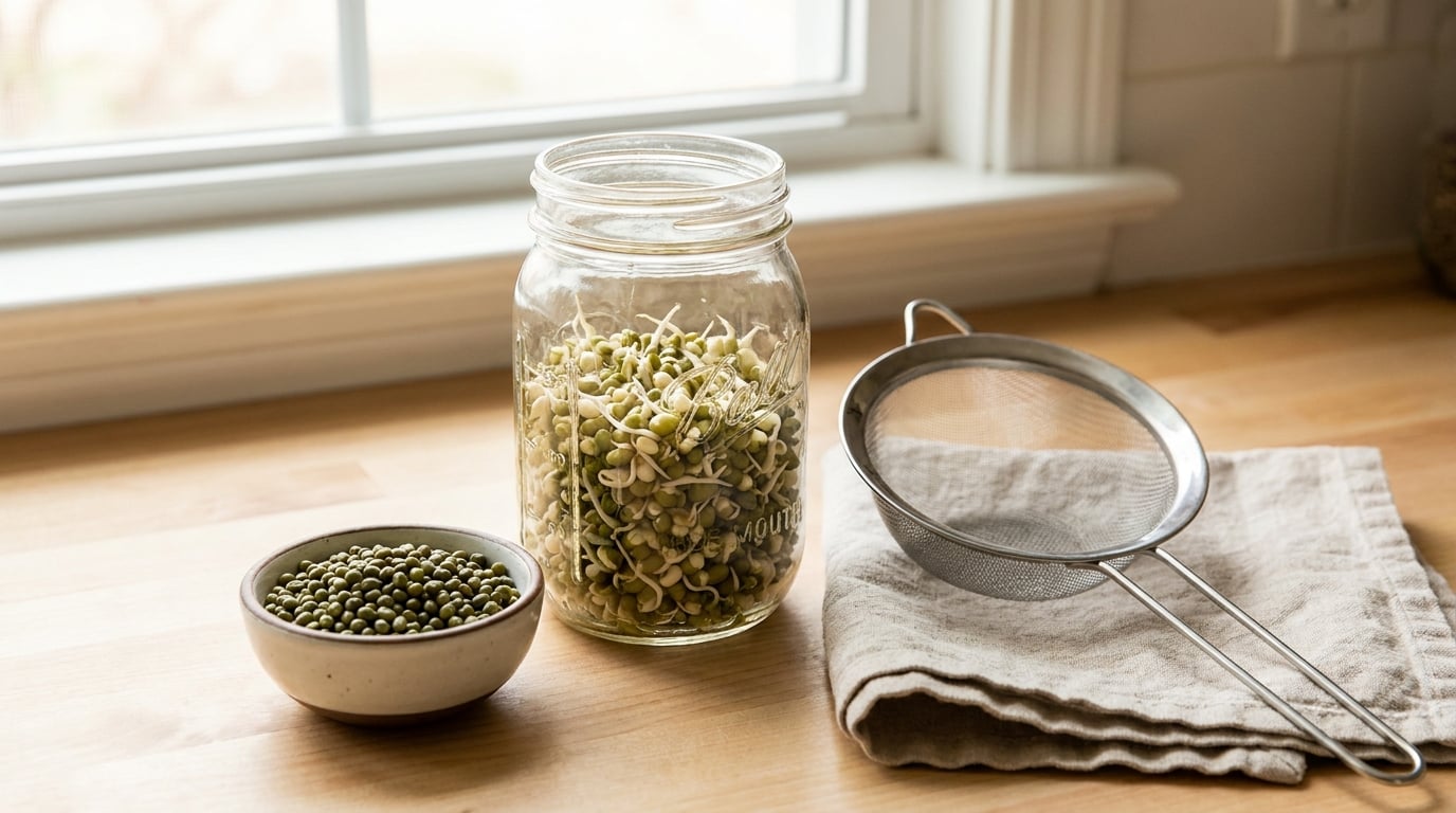 how to sprout mung beans at home