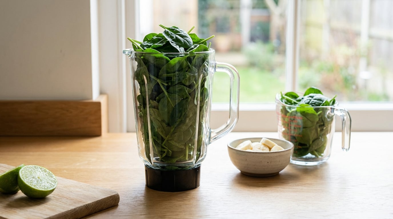 how much spinach is too much in a smoothie