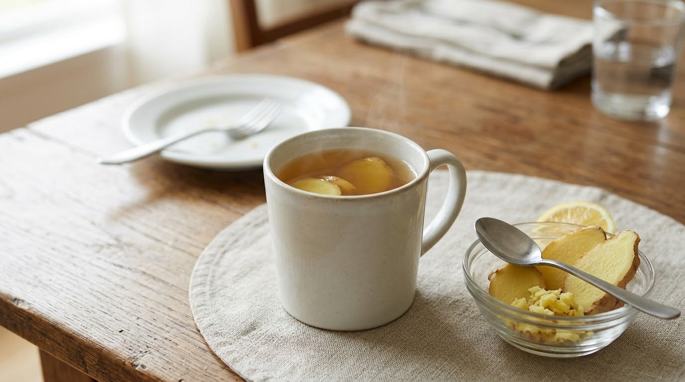 how to use ginger for nausea after meals