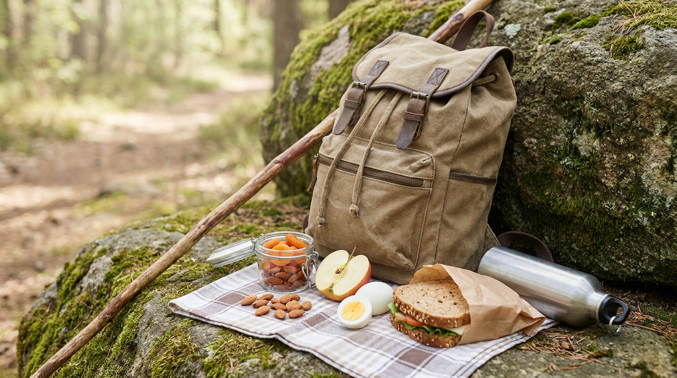 how to fuel a long walk or hike with real food
