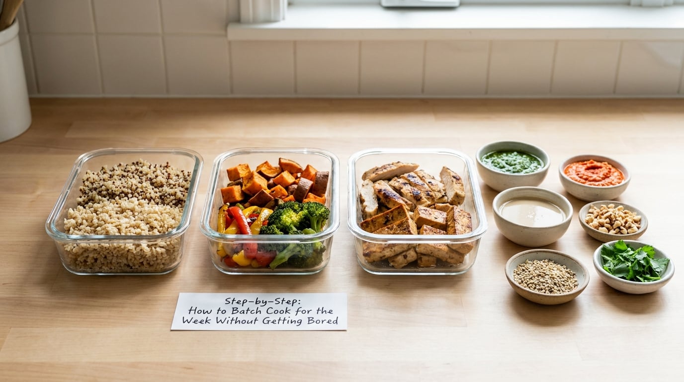 Step-by-Step: How to Batch Cook for the Week Without Getting Bored