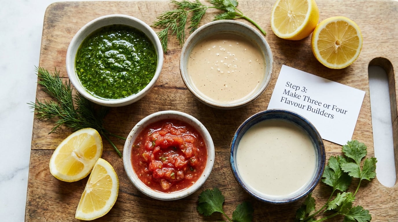 Step 3: Make Three or Four Flavour Builders