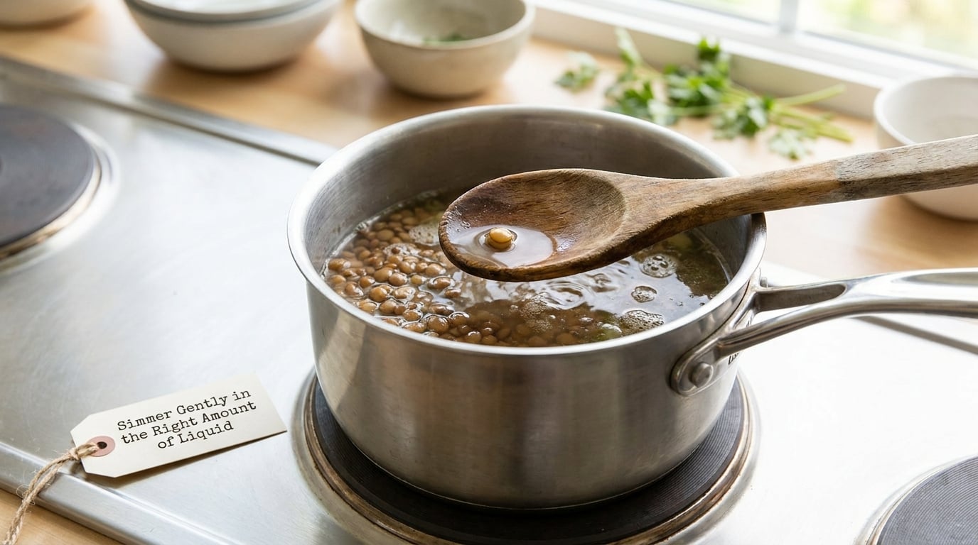 Simmer Gently in the Right Amount of Liquid