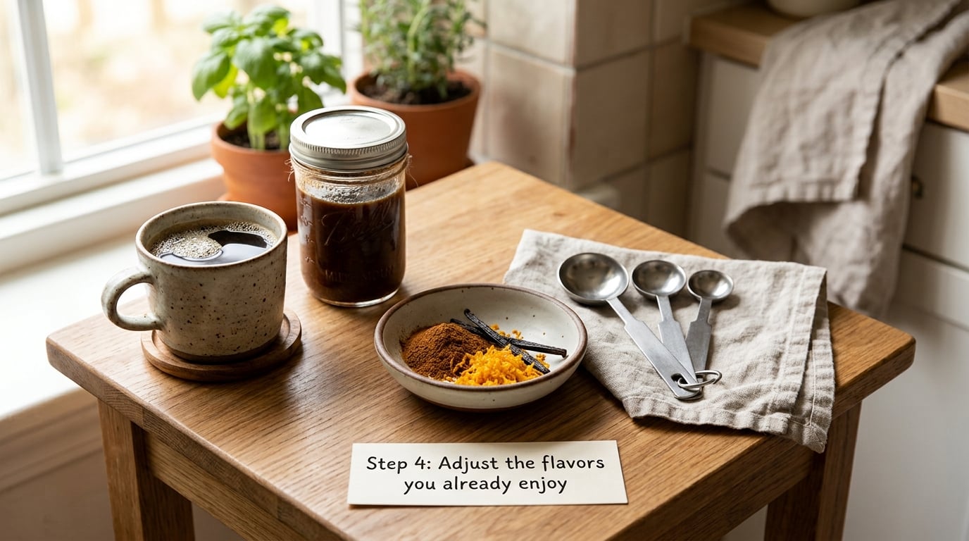 Step 4: Adjust the flavors you already enjoy