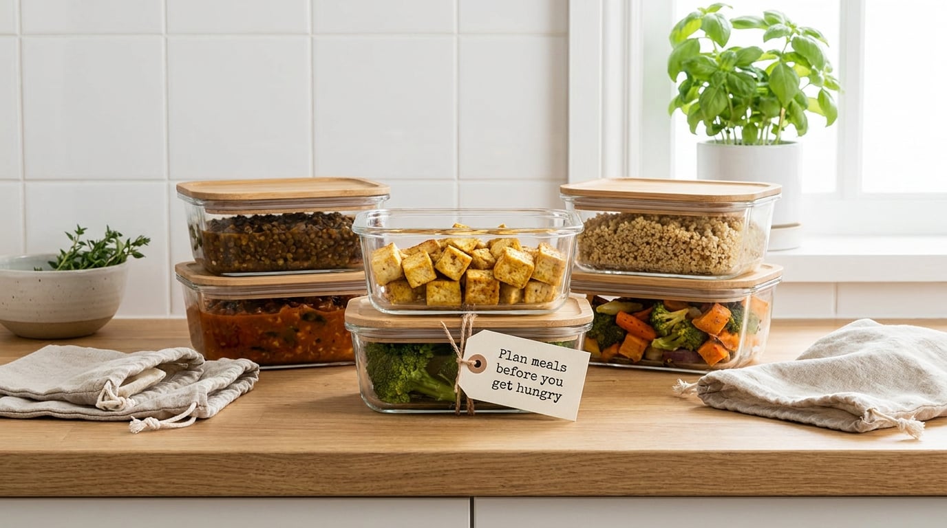 Plan meals before you get hungry
