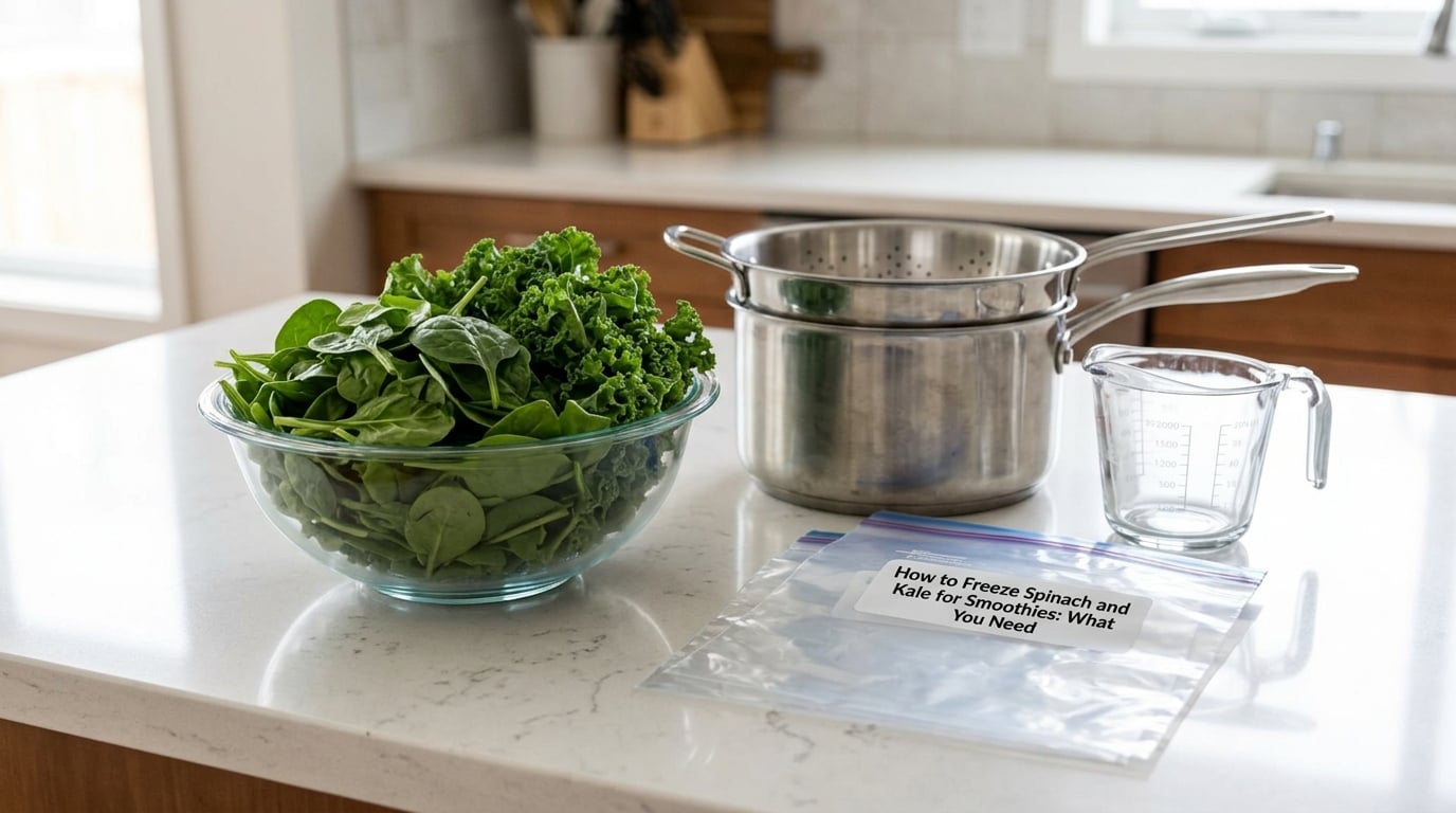 How to Freeze Spinach and Kale for Smoothies: What You Need