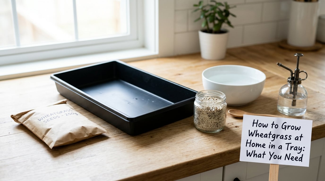 How to Grow Wheatgrass at Home in a Tray: What You Need