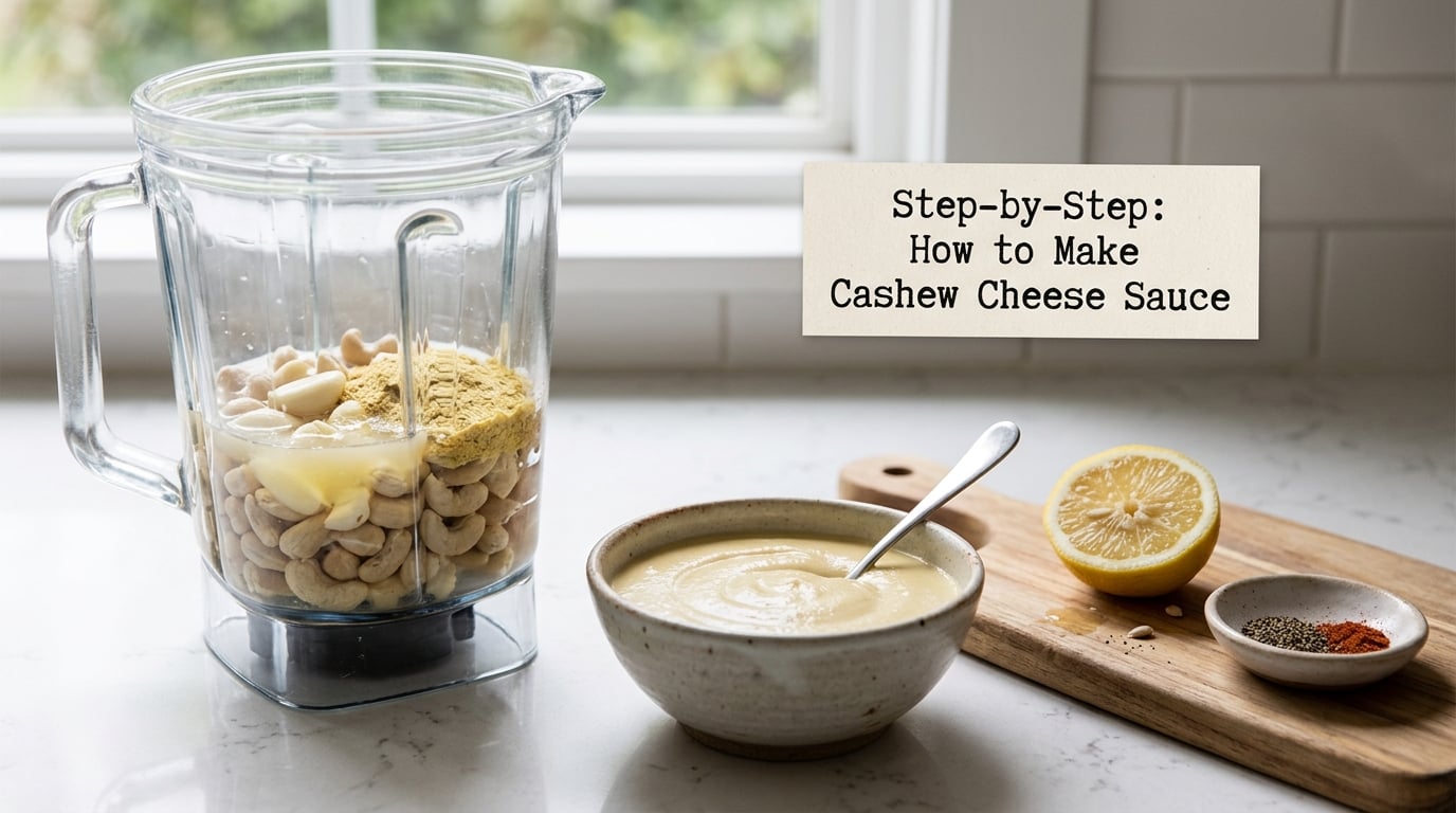 Step-by-Step: How to Make Cashew Cheese Sauce