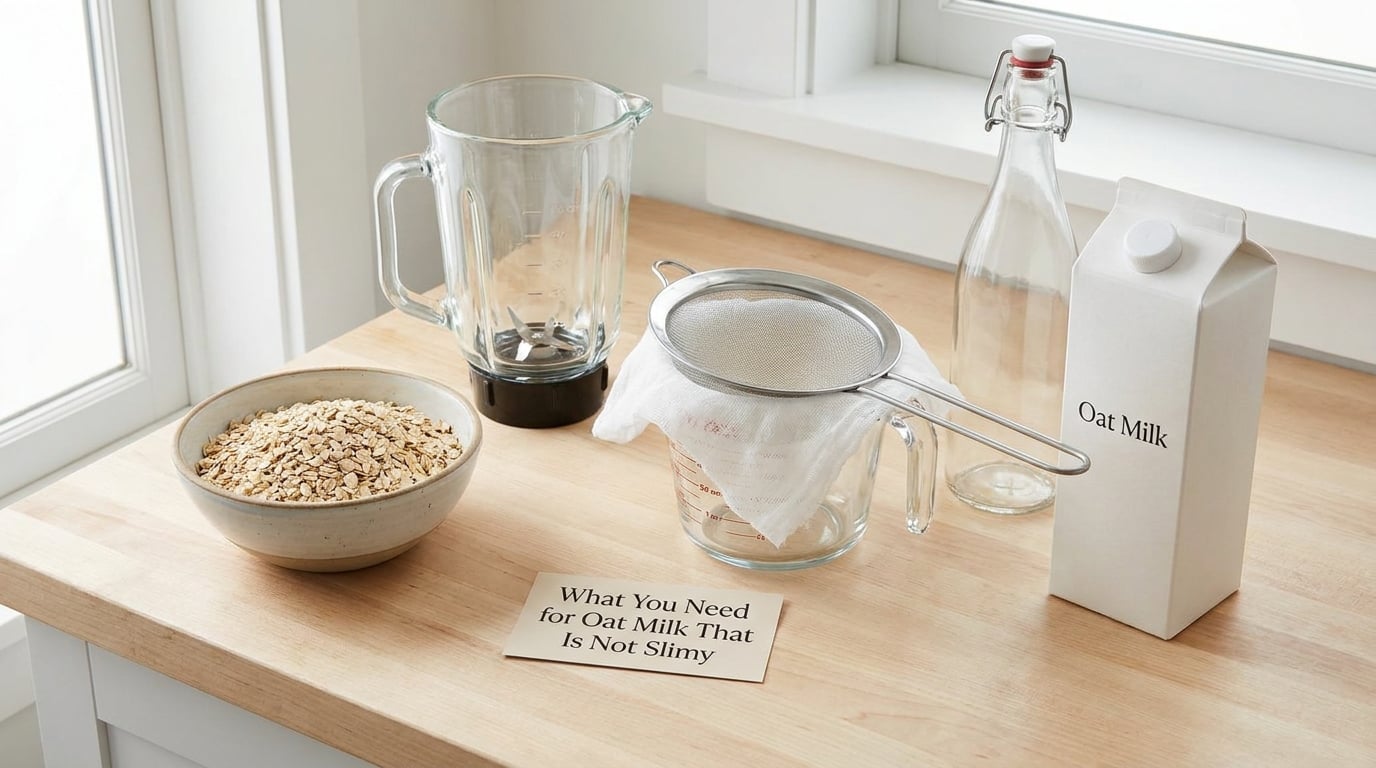 What You Need for Oat Milk That Is Not Slimy
