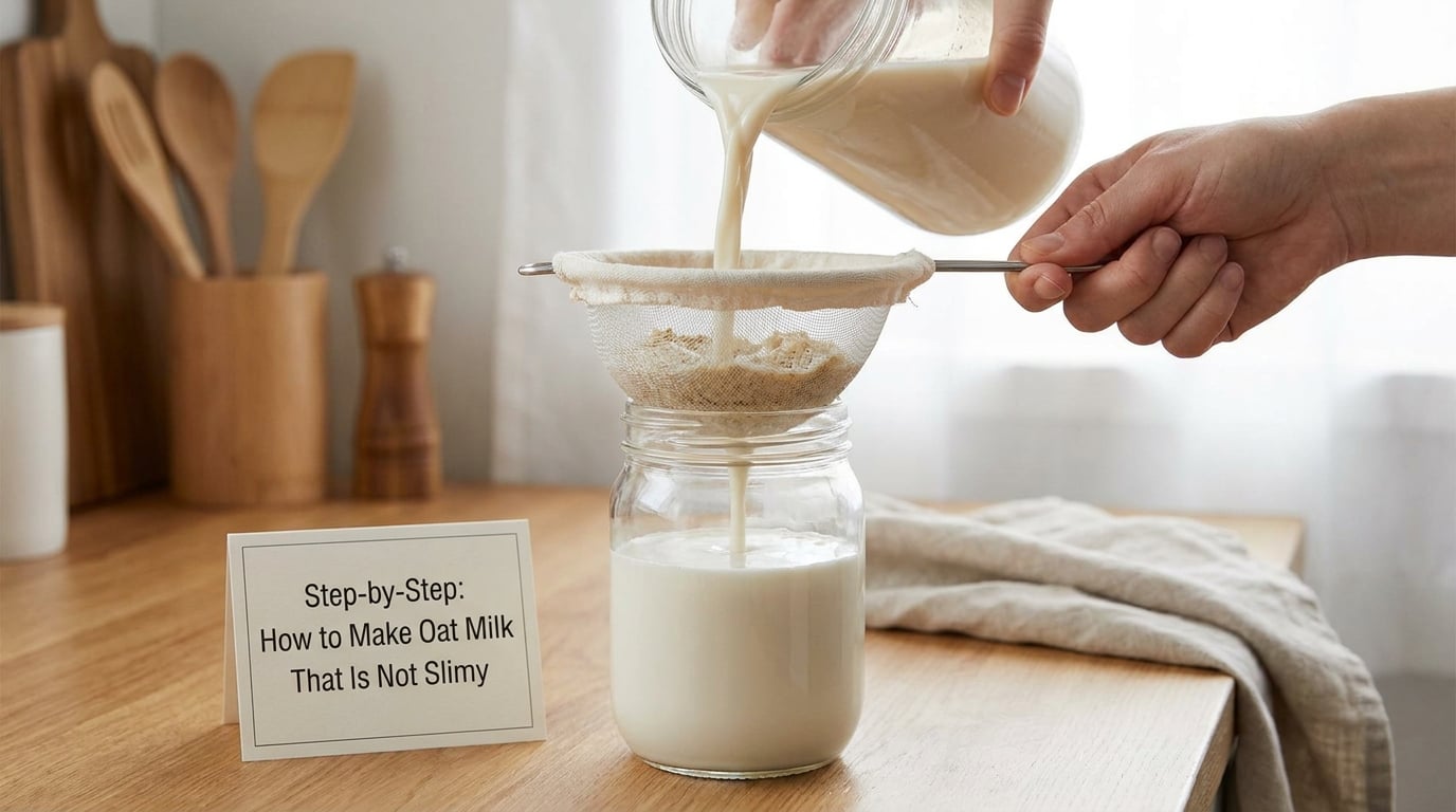 Step-by-Step: How to Make Oat Milk That Is Not Slimy