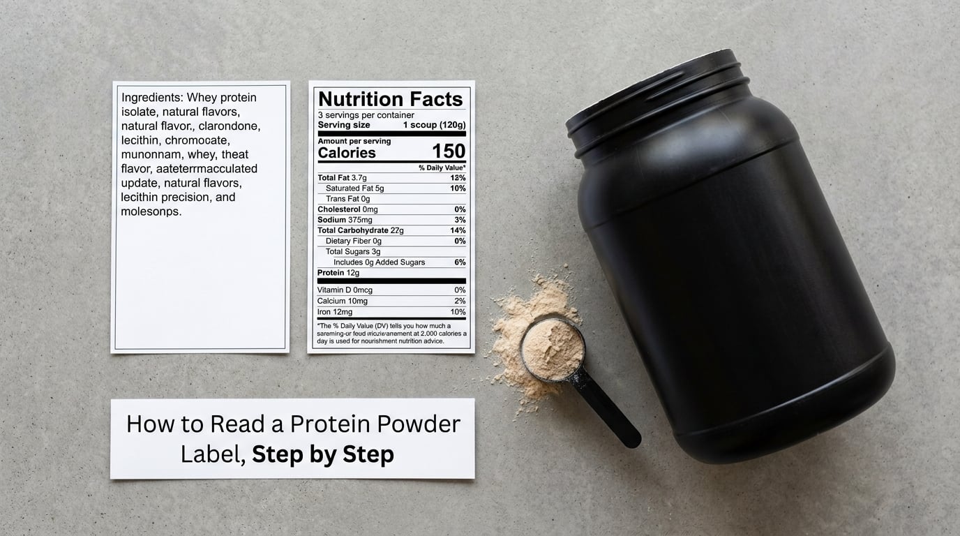 How to Read a Protein Powder Label, Step by Step