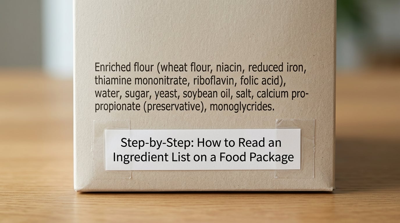Step-by-Step: How to Read an Ingredient List on a Food Package