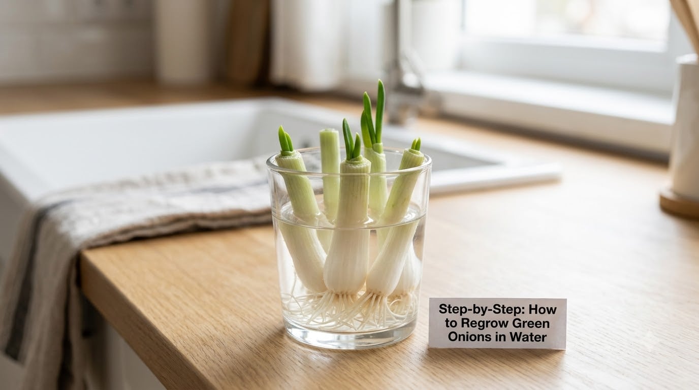 Step-by-Step: How to Regrow Green Onions in Water