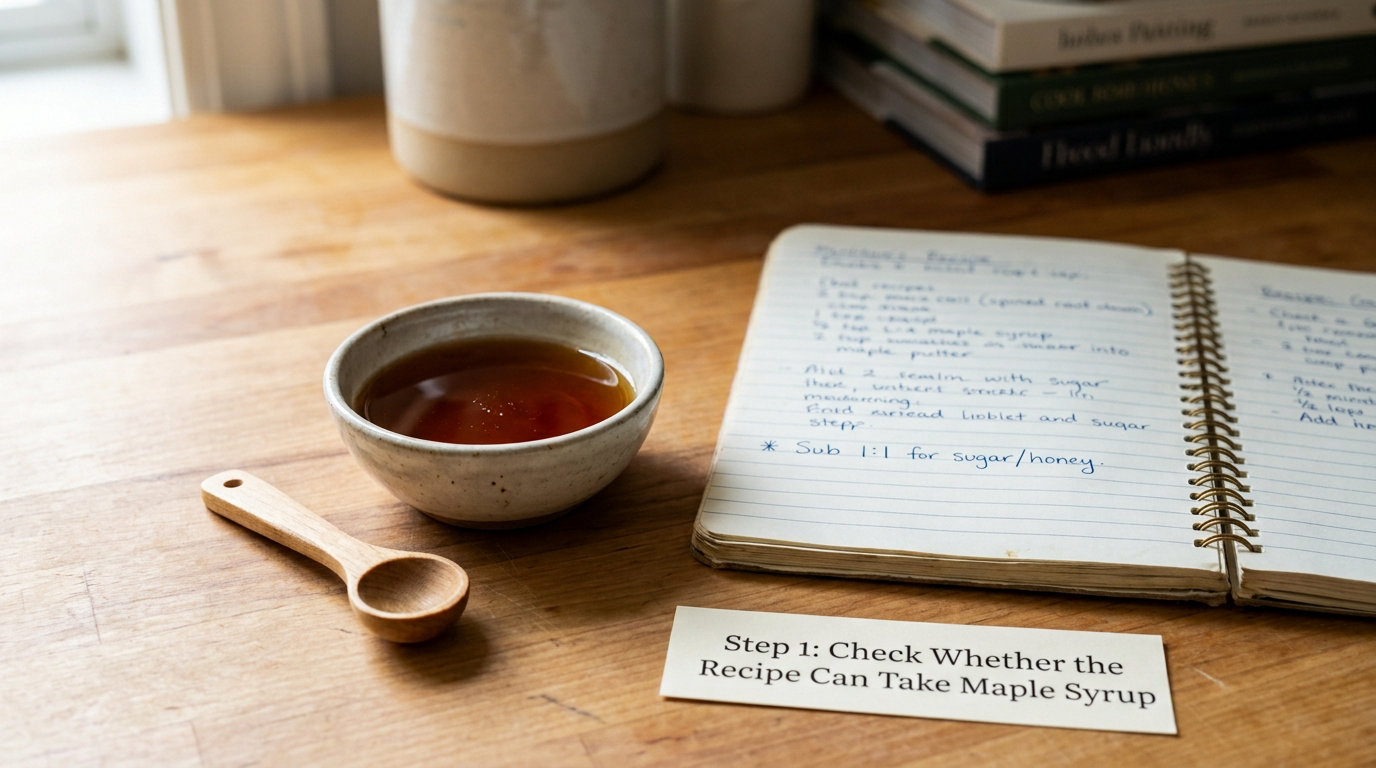 Step 1: Check Whether the Recipe Can Take Maple Syrup