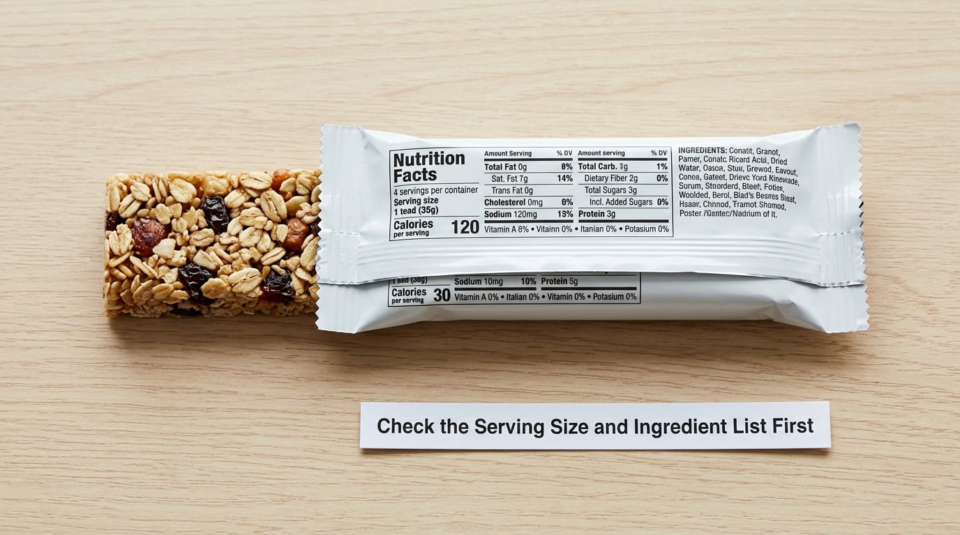 Check the Serving Size and Ingredient List First