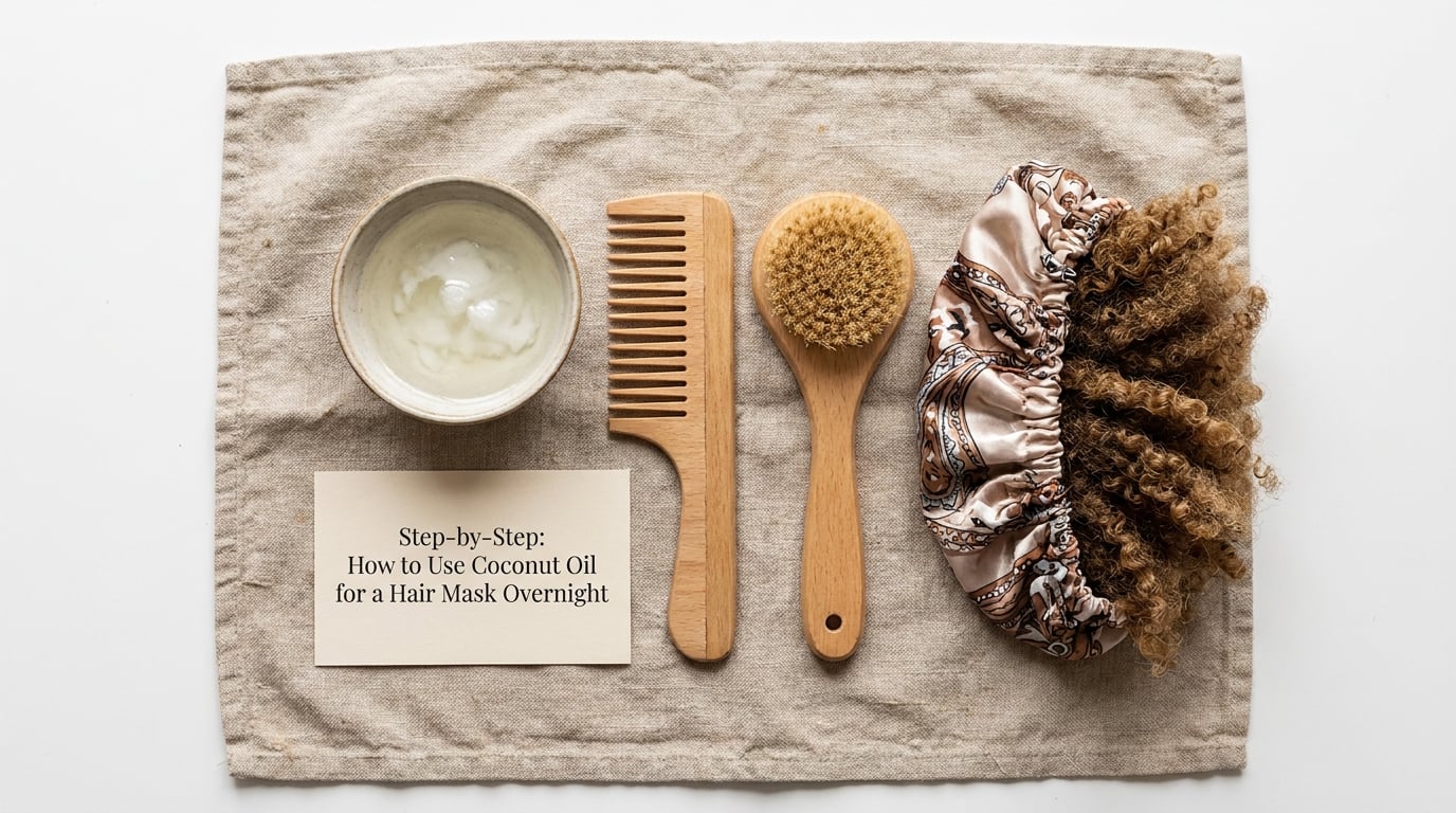 Step-by-Step: How to Use Coconut Oil for a Hair Mask Overnight