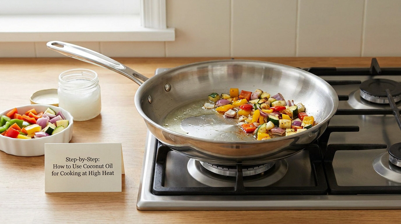 Step-by-Step: How to Use Coconut Oil for Cooking at High Heat