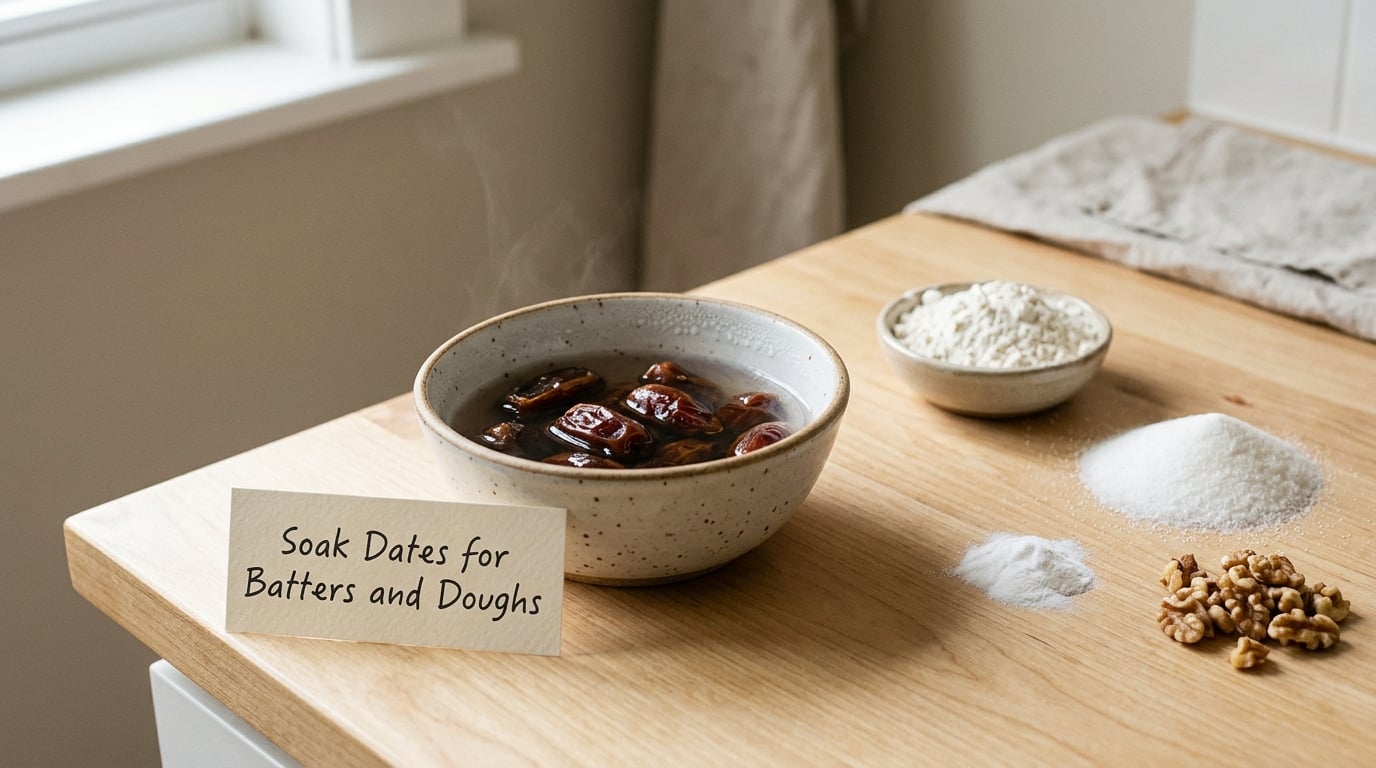 Soak Dates for Batters and Doughs