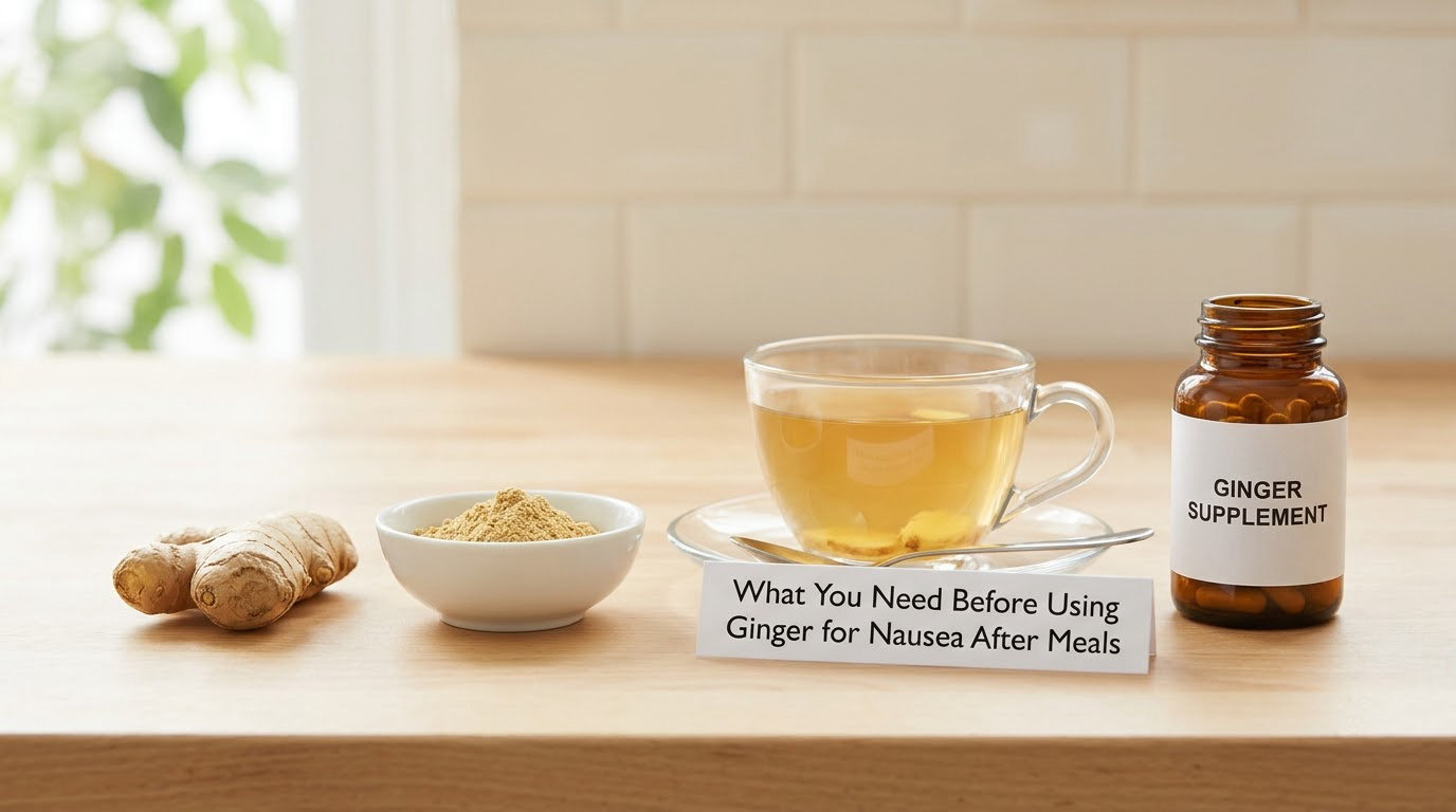 What You Need Before Using Ginger for Nausea After Meals