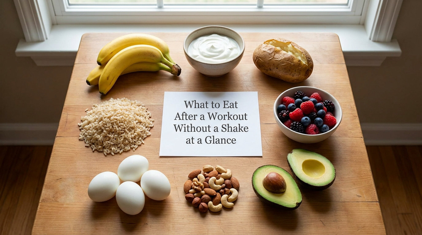 What to Eat After a Workout Without a Shake at a Glance