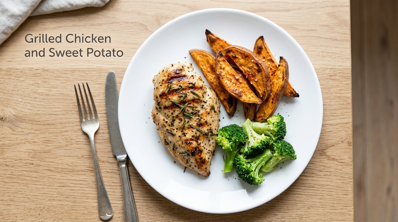 Grilled Chicken and Sweet Potato