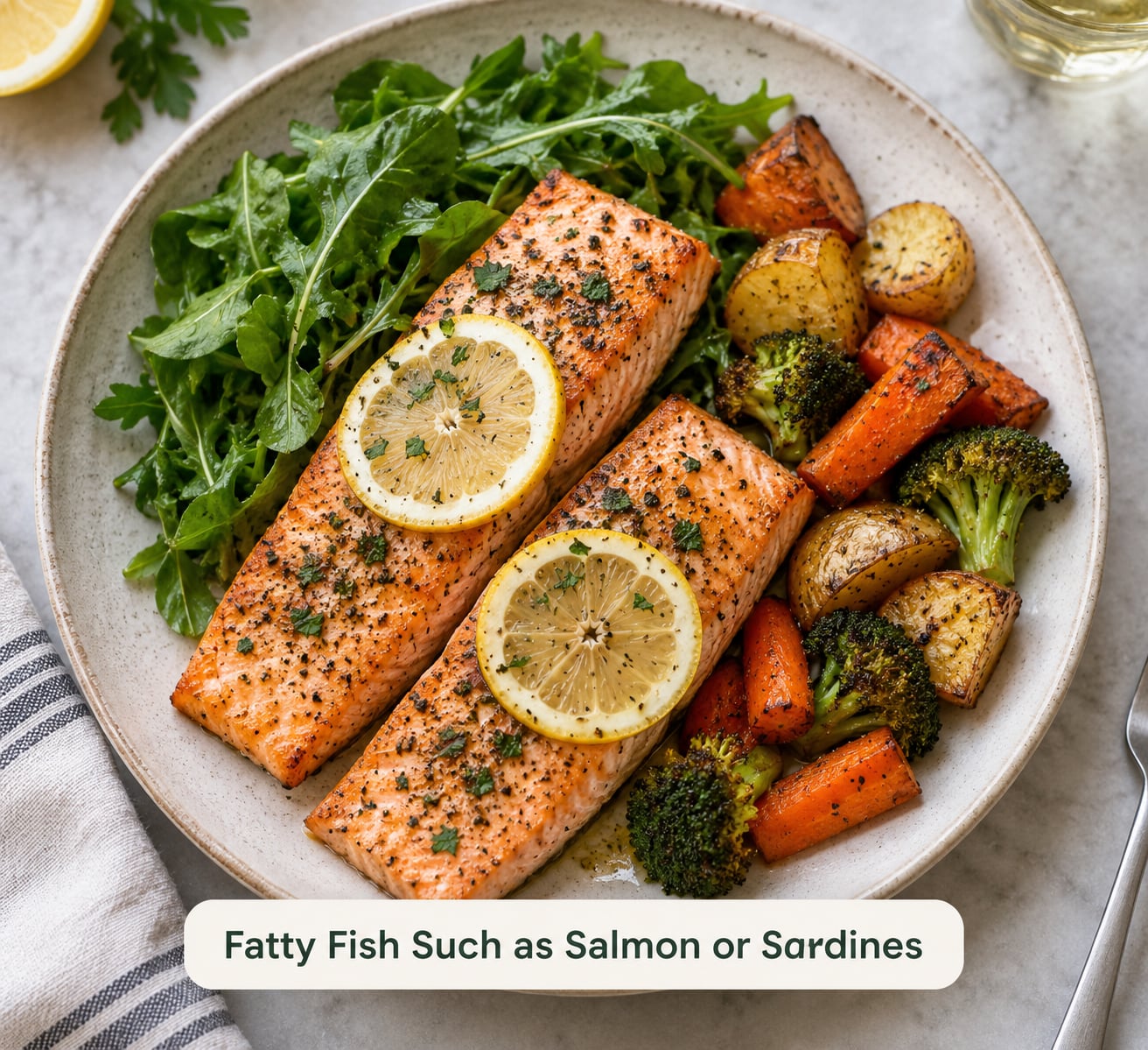Fatty Fish Such as Salmon or Sardines