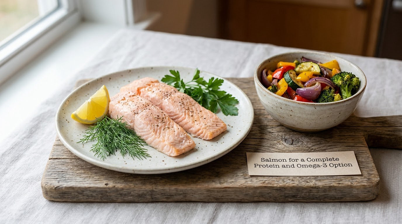Salmon for a Complete Protein and Omega-3 Option
