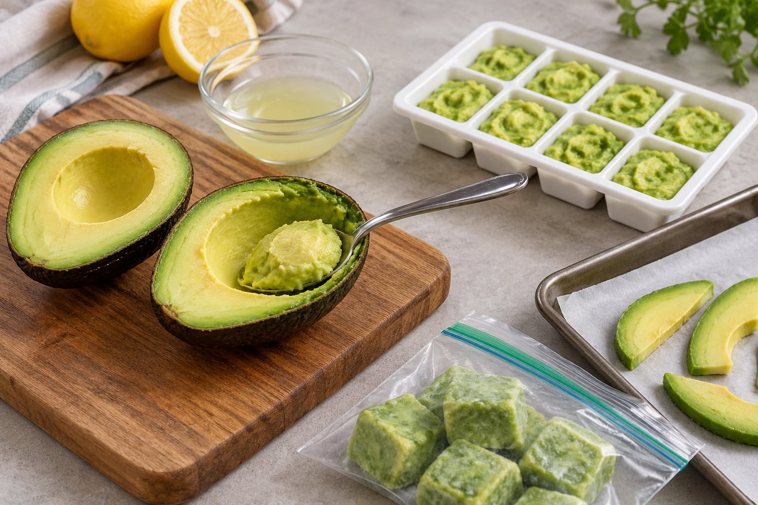 how to freeze avocado for later use