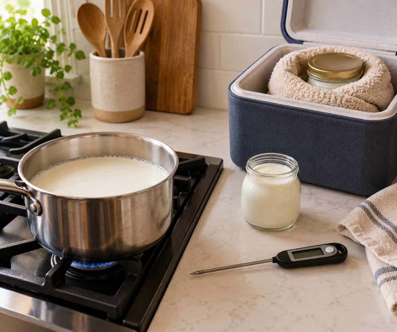 how to make yogurt at home without a yogurt maker