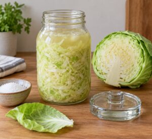 how to make sauerkraut in a mason jar