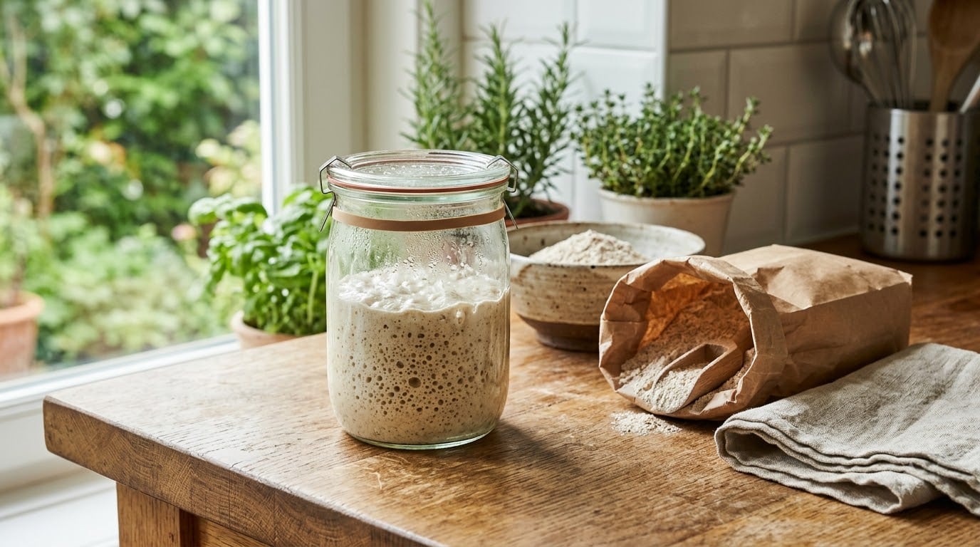 how to make sourdough starter from scratch
