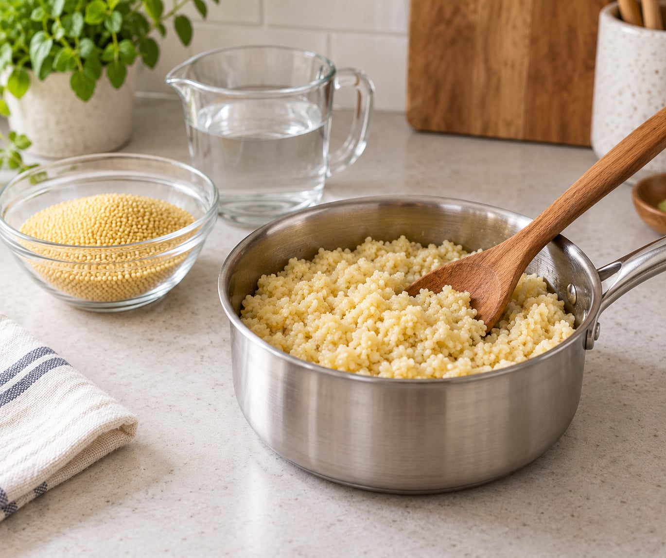 how to cook millet so it is fluffy