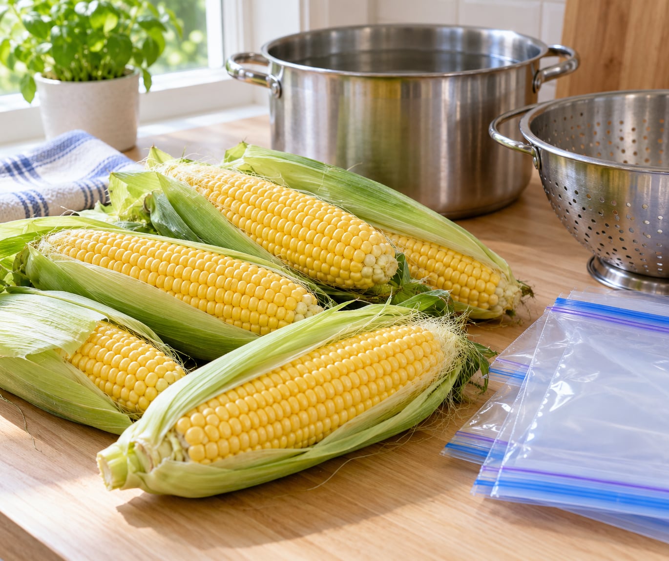 how to freeze fresh corn on the cob