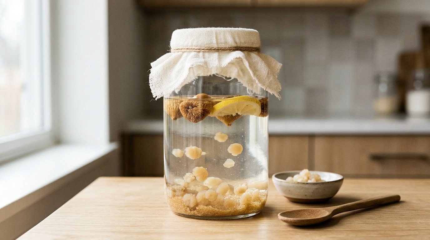 how to make water kefir at home