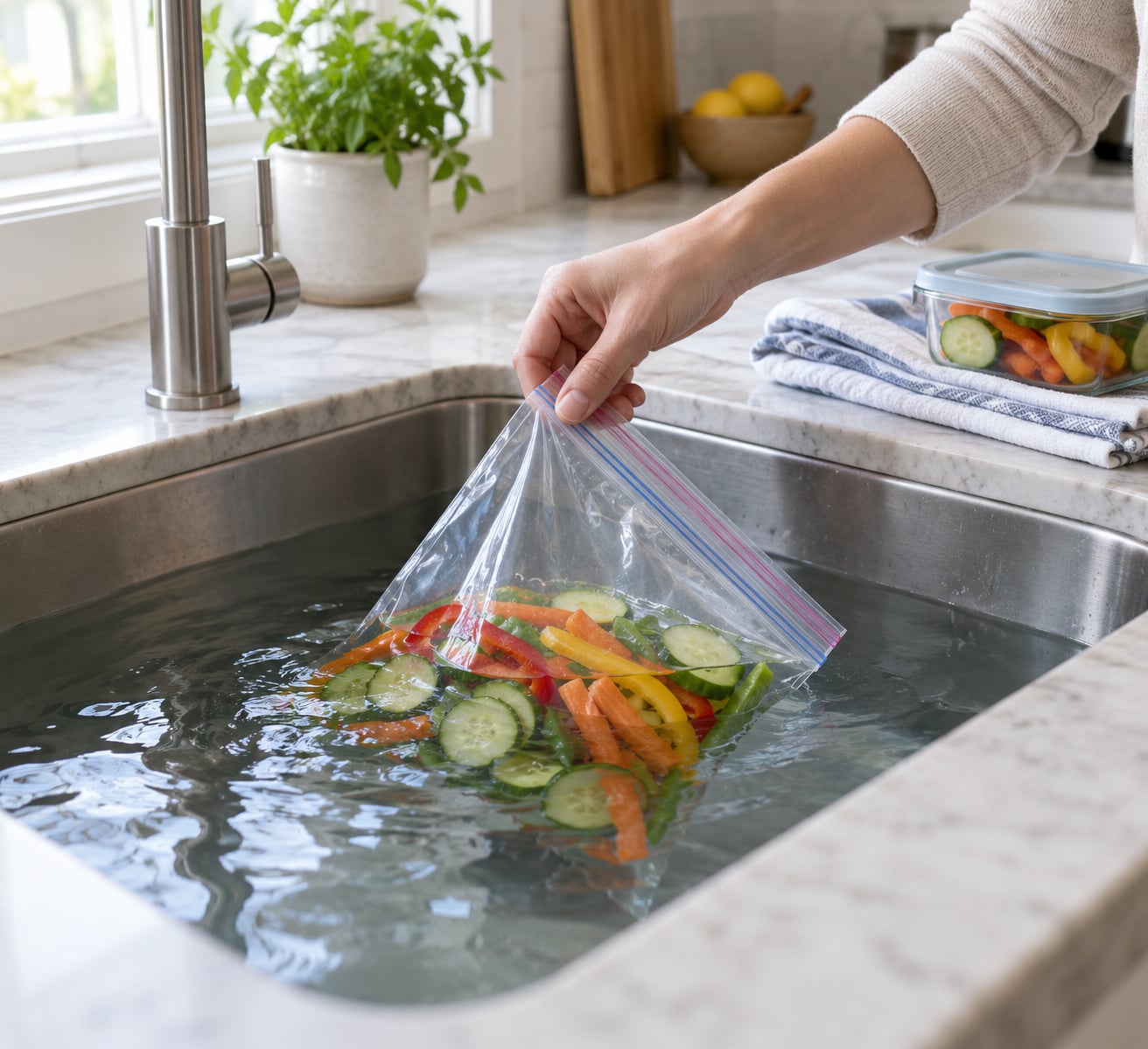 how to vacuum seal food without a machine
