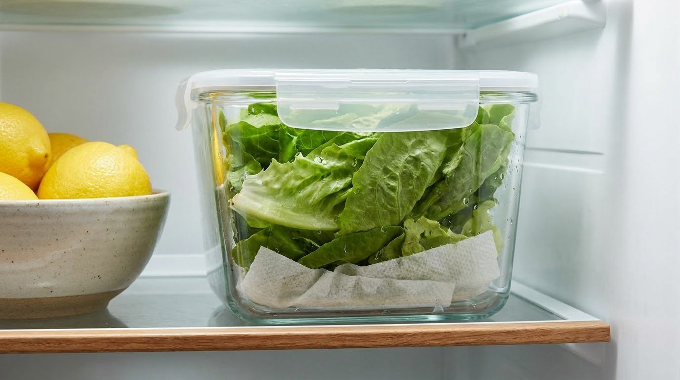 how to store leafy greens so they stay crisp