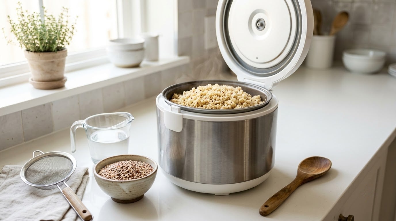 how to cook quinoa in a rice cooker