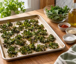 how to make kale chips in the oven