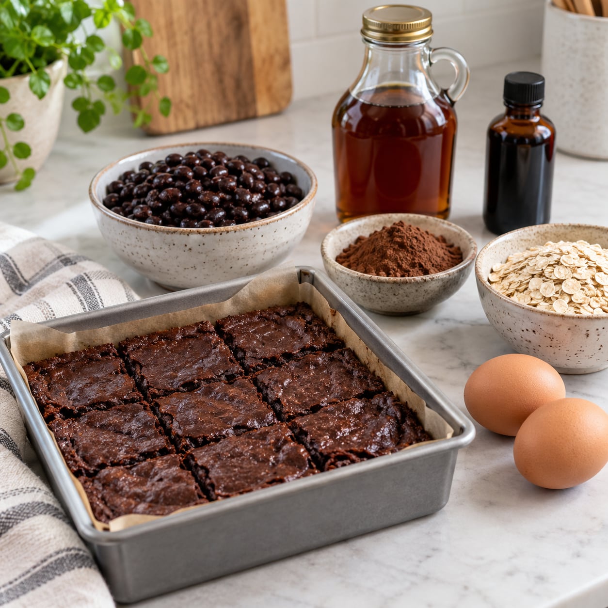 how to make a healthy brownie with black beans