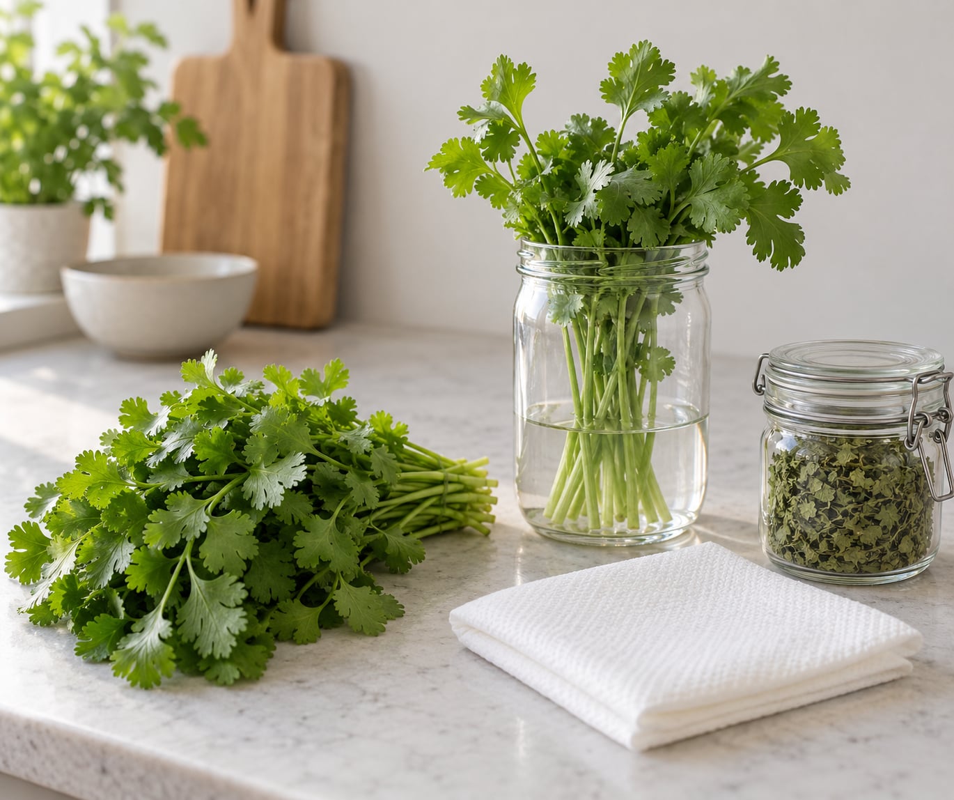 how to keep cilantro fresh longer