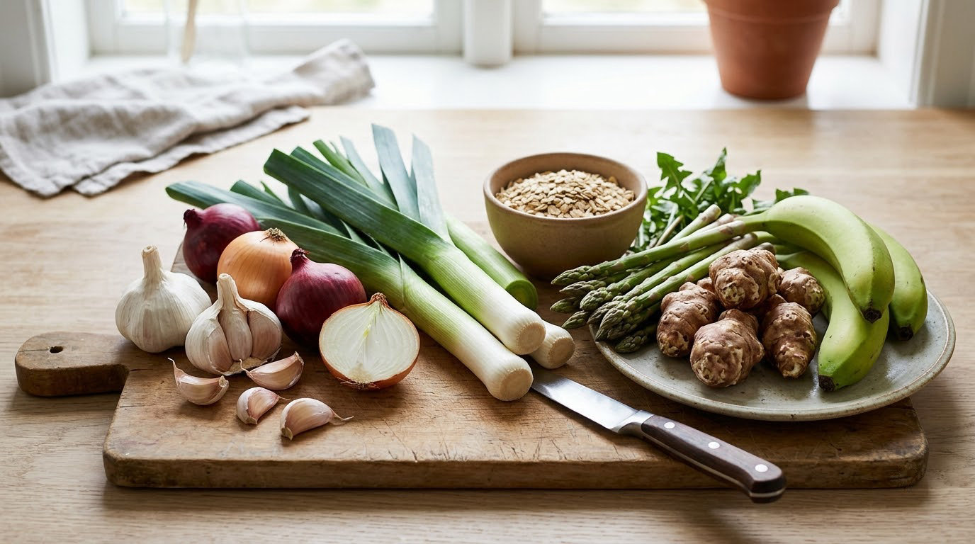 foods high in prebiotic fiber