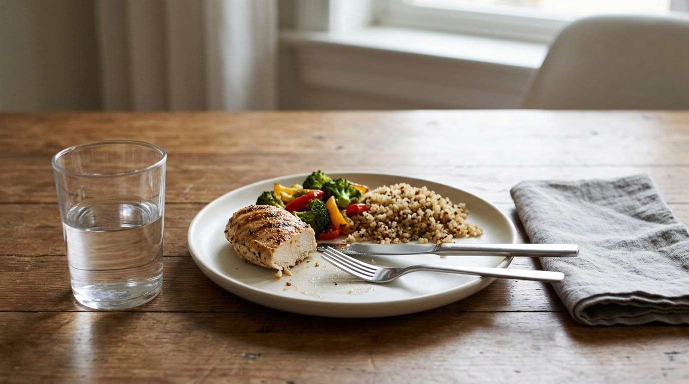 how to eat slower and feel full sooner
