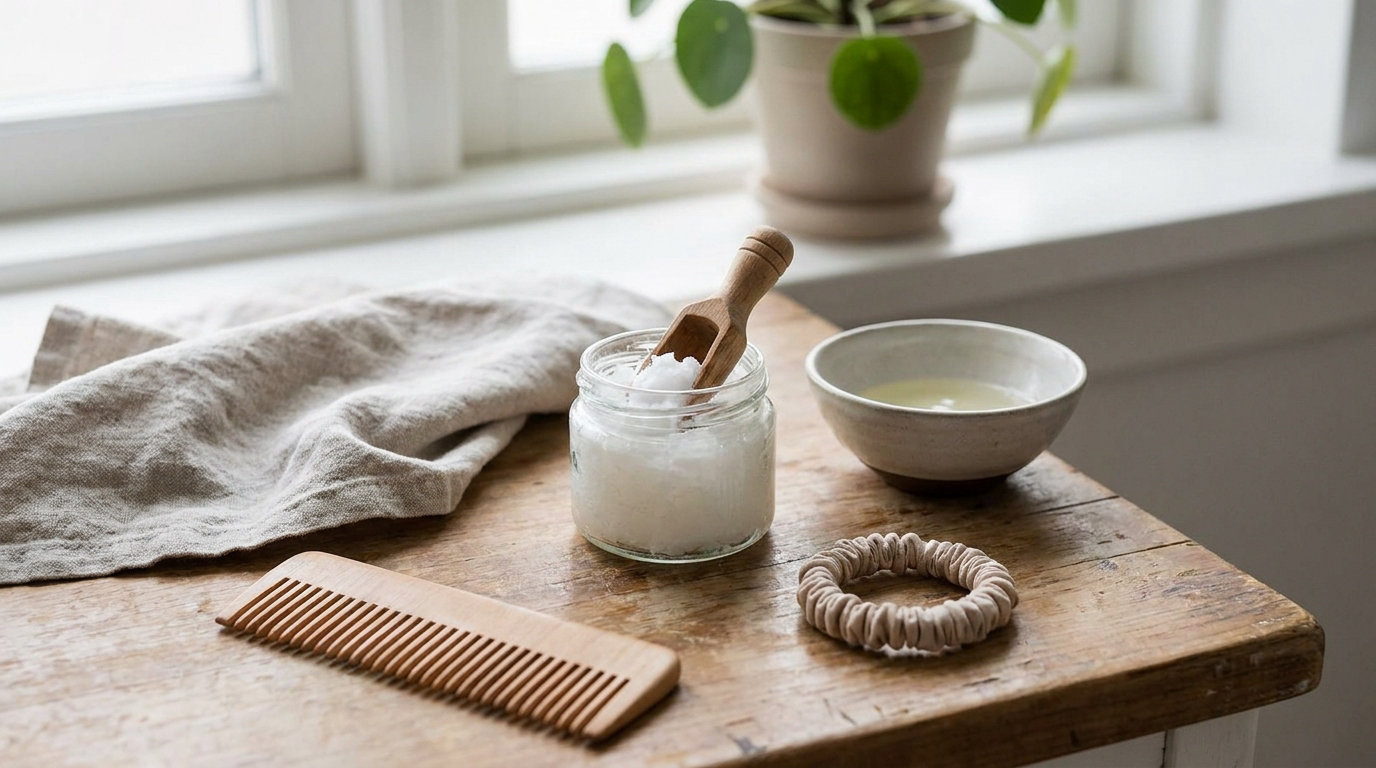 how to use coconut oil for a hair mask overnight