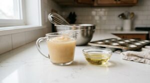 how to substitute applesauce for oil in baking